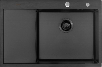 Кухонная мойка ARFEKA ECO AR 780*500 R BLACK PVD NANO