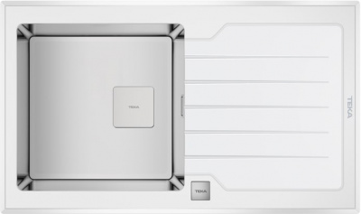 Мойка из нерж. стали Teka DIAMOND RS15 1B 1D 86 WHITE