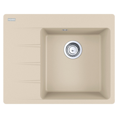 Мойка с сифоном гранит CNG 611-62 TL бежевый, левая (в/у) Franke (114.0630.451)