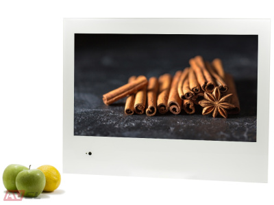 Встраиваемый Smart телевизор для кухни AVS240KS (белая рамка)