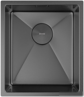 Кухонная мойка ZorG Zerox 38 U / IF PVD Gunblack