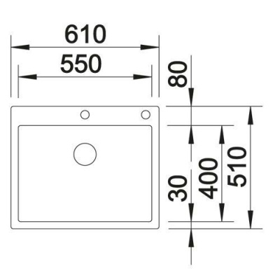 Мойка из нерж. стали Blanco CLARON 550-IF/А зеркальная полировка с клапаном-автоматом