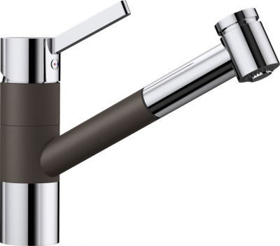 Смеситель BLANCO TIVO-S хром/кофе