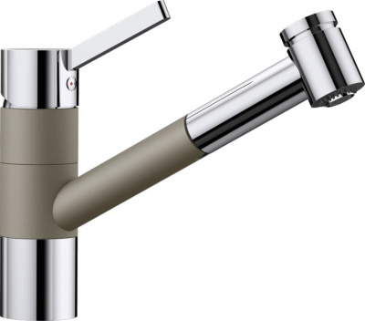 Смеситель BLANCO TIVO-S хром/серый беж