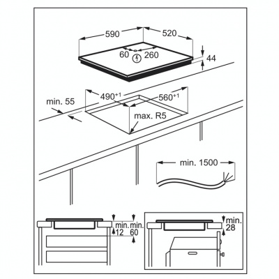 Индукционная панель Electrolux IPE6440KF
