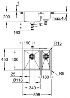 Кухонная мойка Grohe K700 (31577SD1)