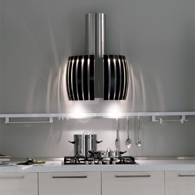 Вытяжка Falmec Design+ PRESTIGE 65 inox vetro nero (800)