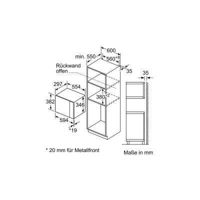Микроволновая печь встраиваемая Bosch BEL524MS0