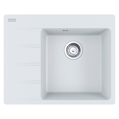 Мойка с сифоном гранит CNG 611-62 TL белый, правая (в/у) Franke (114.0630.457)