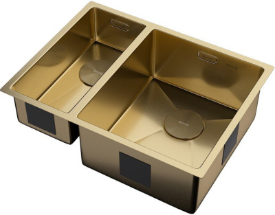 Кухонная мойка ZorG Zerox 58-2 U / IF-L PVD Gold