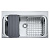 Мойка с сифоном нерж. AEX 610-A полированная Franke (101.0199.089)