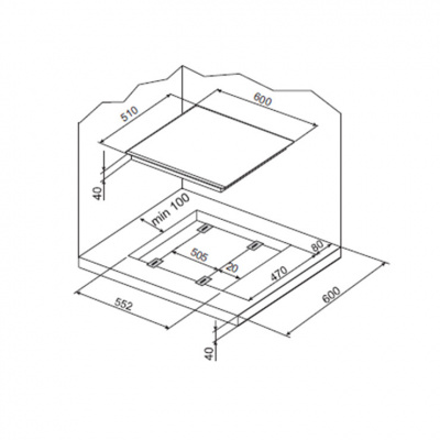 Газовая панель Hansa BHGW63050