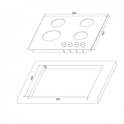 Газовая панель Hansa BHKS63038