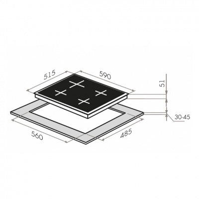 Газовая панель HOMSair HGS646S