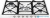 Газовая панель Smeg SR775BS Газовая панель Smeg SR775BS
