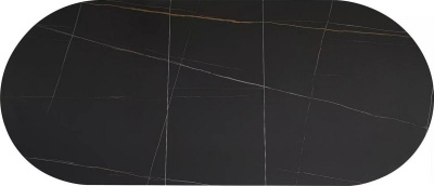 Кухонный стол Signal Gaston ceramic 140-180/100 (черный/черный)