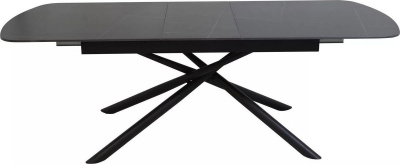 Кухонный стол Signal Vector ceramic 160-200/90 (черный/черный)