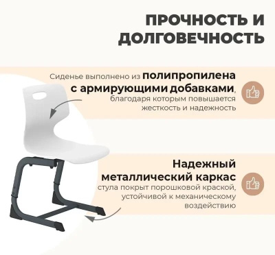 Стул Sheffilton SHT-S-TN22/5-7 А5-7 (серый/белый муар)