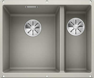 Мойка из силгр. Blanco SUBLINE 340/160-U (чаша слева) жемчужная