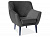 Кресло SIGNAL KIER 1 VELVET Bluvel19 черный/венге New