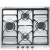 Газовая панель Smeg SE60SGH3 Газовая панель Smeg SE60SGH3