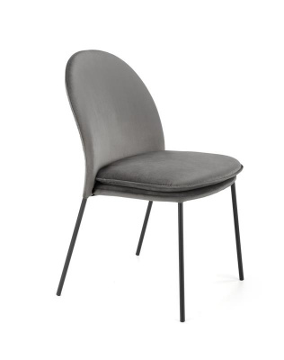Стул барный SIGNAL CHERRY H-1 VELVET серый/черный New
