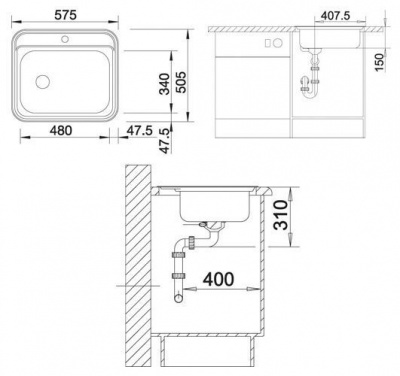 Мойка кухонная Blanco DANA-IF