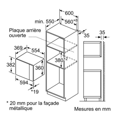 Микроволновая печь встраиваемая Bosch BFL554MS0