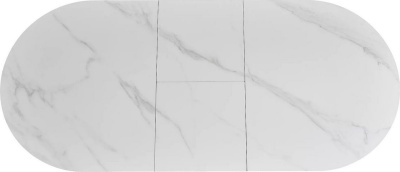 Кухонный стол Signal Gaston ceramic 140-180/100 (белый/черный)