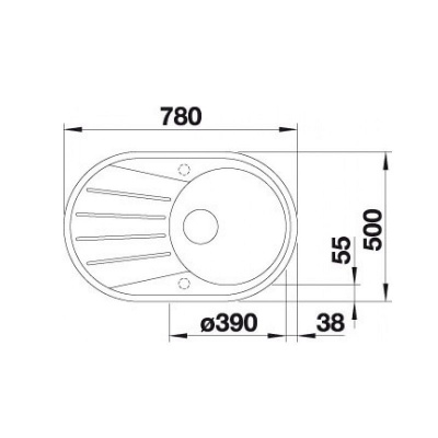 Мойка из силгр. Blanco TAMOS 45 S антрацит