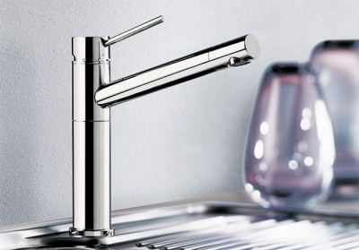 Смеситель Blanko ALTA нержавейка