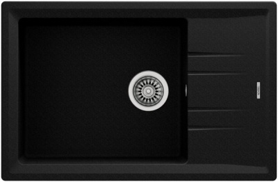 Мойка из тегр. Teka STONE 60 S-TG 1B 1D черный металлик (ручной слив)