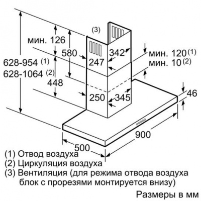 Вытяжка Bosch DWB098J50