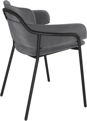 Стул Sheffilton SHT-S143 (угольно-серый/черный муар)