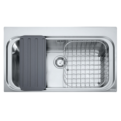 Мойка с сифоном нерж. AEX 610-A полированная Franke (101.0199.089)