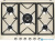 Газовая панель Smeg SR975PGH Газовая панель Smeg SR975PGH