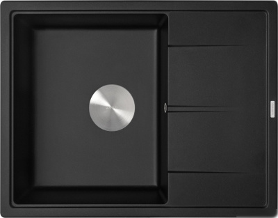 Кухонная мойка ZorG Rock 65 Premium black metallic