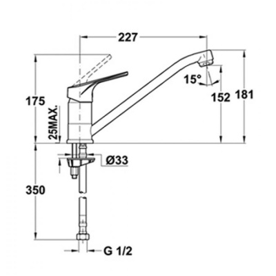 Смеситель ТЕКА MTP 913 хром РУС