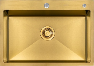 Кухонная мойка ARFEKA ECO AR 700*500 GOLD PVD NANO