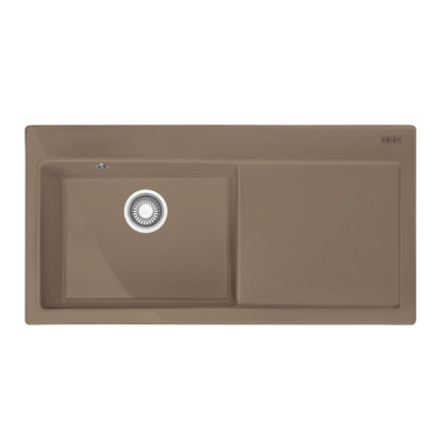 Мойка кухонная Franke Mythos MTK 611-100 (миндаль, чаша слева)