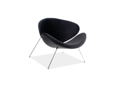 Кресло SIGNAL MAJOR VELVET CHROM черный