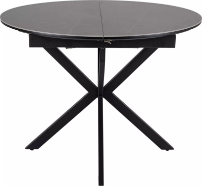Кухонный стол Signal Gaston ceramic 100-135/100 (серый/черный)