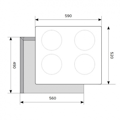 Индукционная панель HOMSair HIY64BK