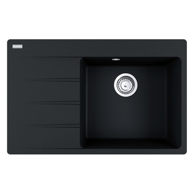 Мойка с сифоном гранит CNG 611-78 TL оникс, левая (в/у) Franke (114.0630.471)