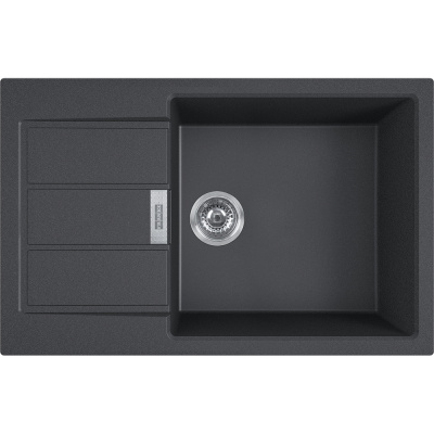 Мойка с сифоном тектонайт S2D 611-78 XL черный Franke (143.0621.335)