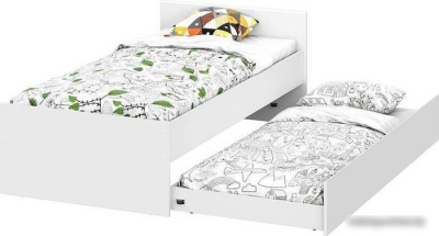 Кровать NN мебель Токио 90x200 00-00106113 (белый текстурный)
