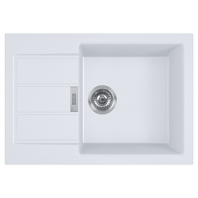 Мойка с сифоном тектонайт S2D Slim 611-62 белый Franke (143.0631.681)