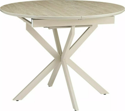 Кухонный стол Signal Gaston ceramic 100-135/100 (травертин/кашемир)