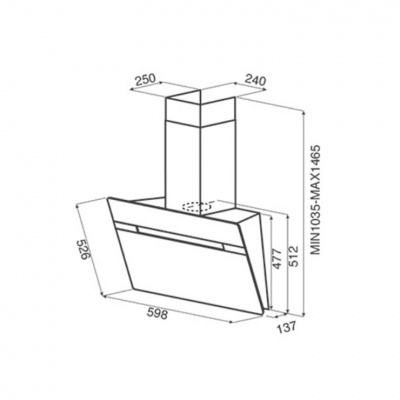 Вытяжка Jetair VIKI WH 60 A
