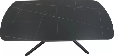 Кухонный стол Signal Vector ceramic 160-200/90 (черный/черный)